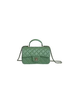 CHANEL Mini Classic Handbag With Top Handle