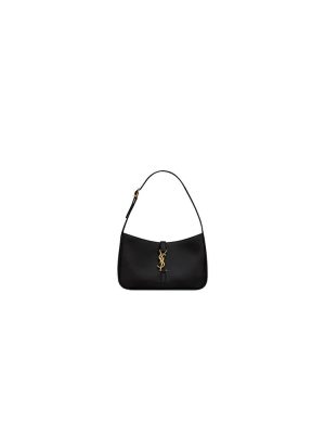 Black YSL LE 5 A 7 bag in smooth leather