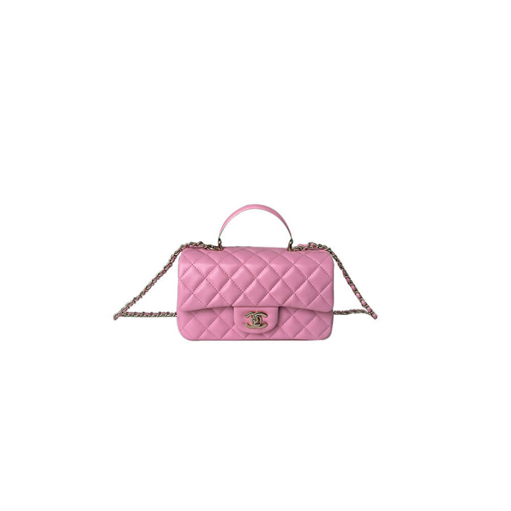 CHANEL Mini Classic Handbag With Top Handle