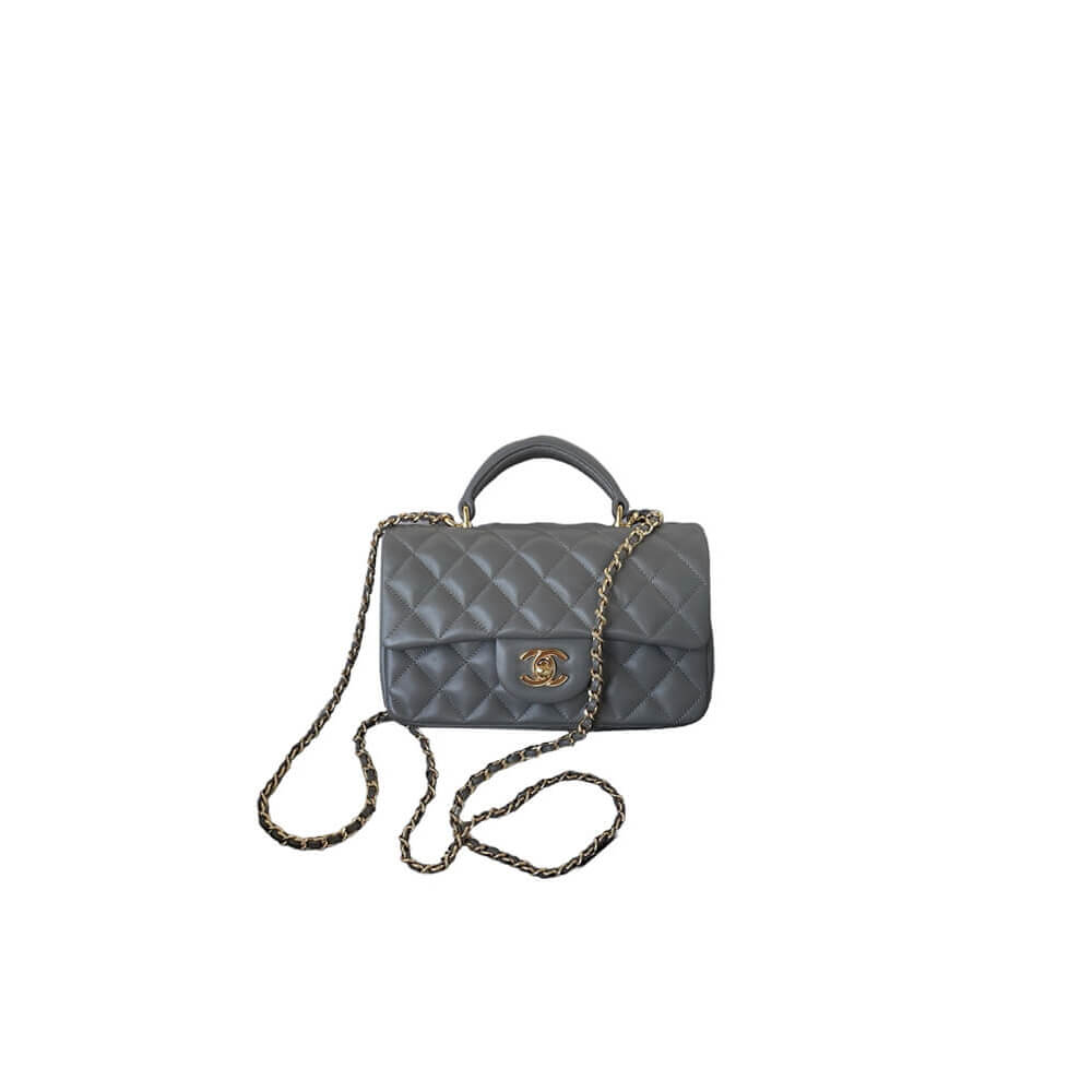 CHANEL Mini Classic Handbag With Top Handle