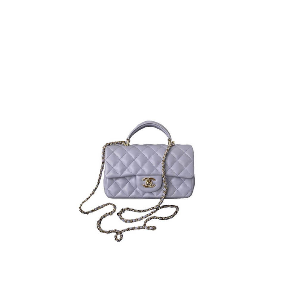 CHANEL Mini Classic Handbag With Top Handle