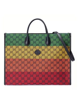 GG Multicolour large tote bag