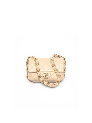Beige CHANEL Small Flap Bag (high-end grade)