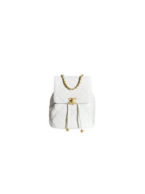 White CHANEL BACKPACK (high-end grade)
