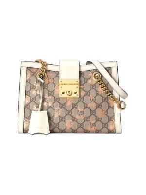 GG Padlock small berry tote bag