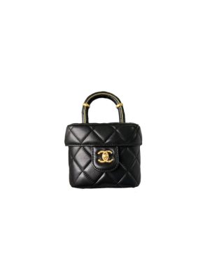 Chanel 23S handle cosmetic bag (high-end grade)