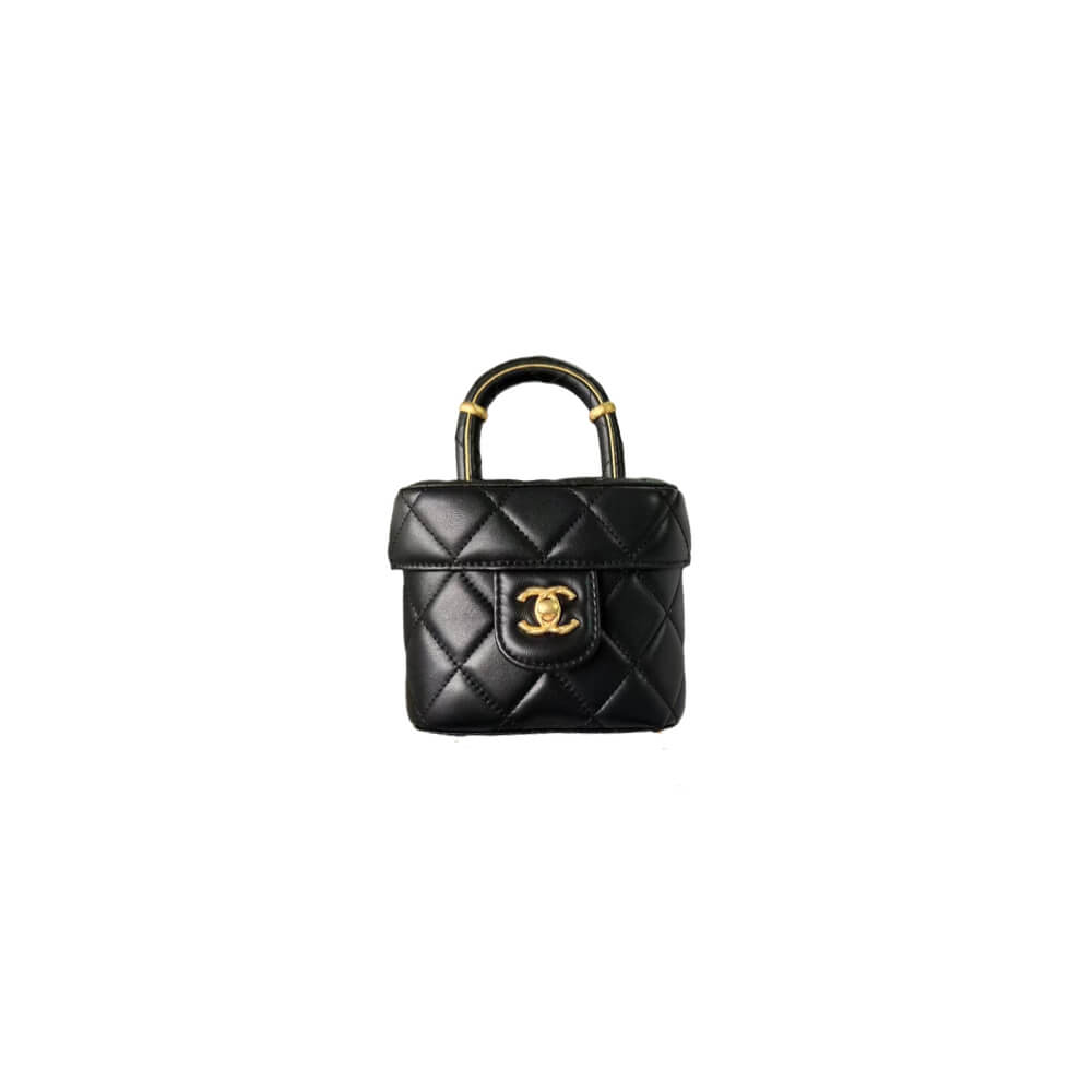 Chanel 23S handle cosmetic bag (high-end grade)