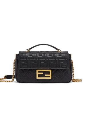 Black Fendi Baguette Chain Midi