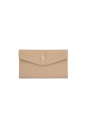 dark YSL UPTOWN POUCH IN GRAIN DE POUDRE EMBOSSED LEATHER