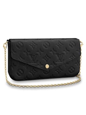 Black LV Felicie Pochette