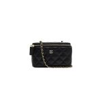 Chanel long box cosmetic bag