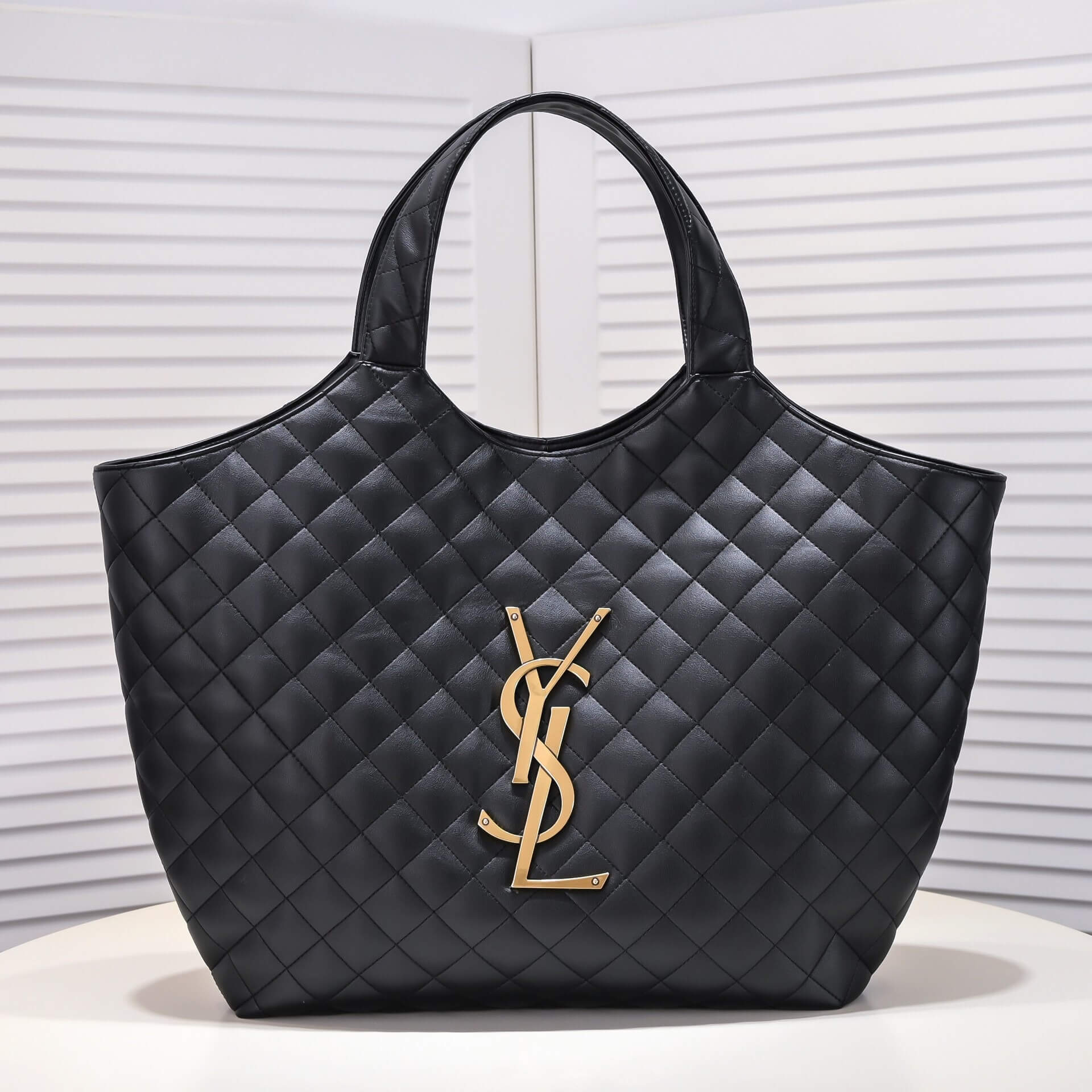 YSL Icare quilted lambskin oversized shopping bag (High-end grade) - Image 2
