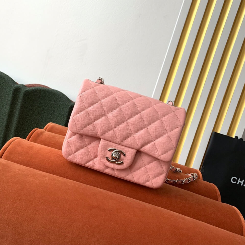 Pink Chanel MINI FLAP BAG (high-end grade) - Image 2