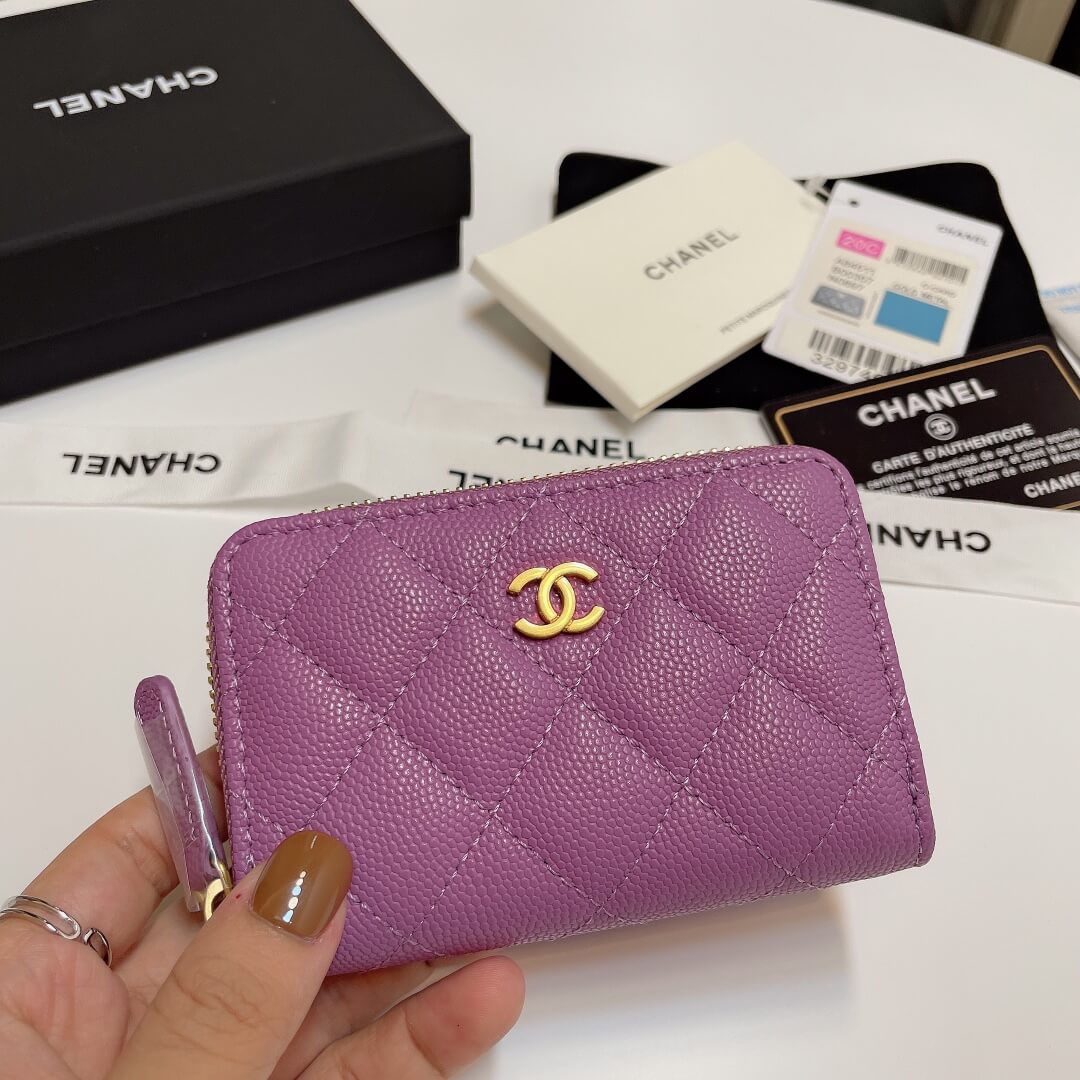 Chanel Classic Zipper Coin Wallet - Image 2