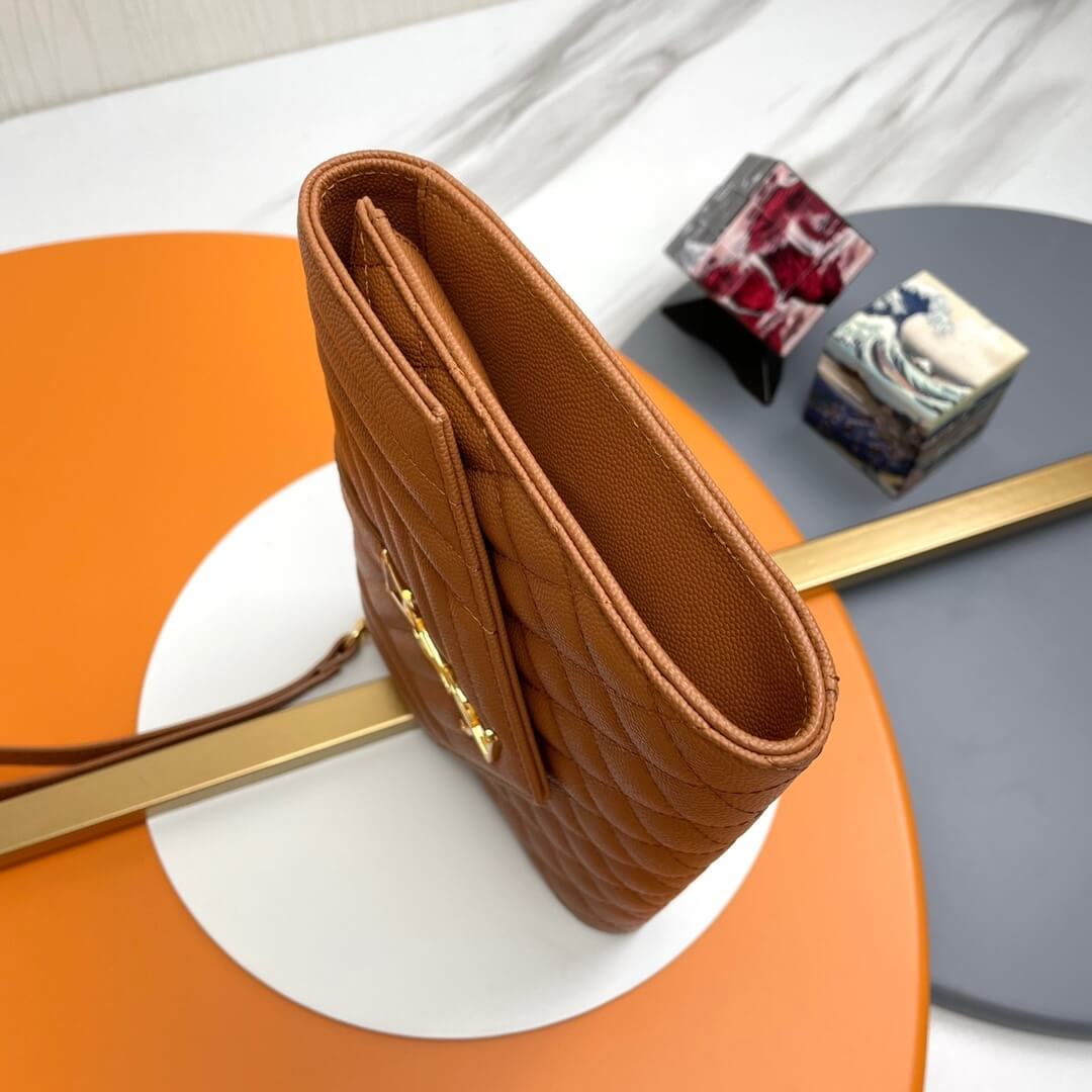 YSL CASSANDRE matelasse leather flap clutch - Image 3