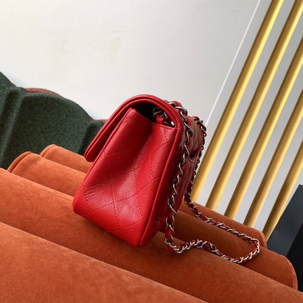 Red Chanel MINI FLAP BAG (high-end grade) - Image 3