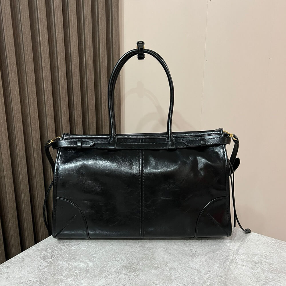 Black Prada Large leather handbag (high-end grade) - Image 4