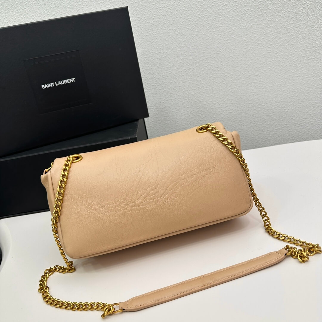 Dark YSL CALYPSO small in plunged lambskin - Image 4