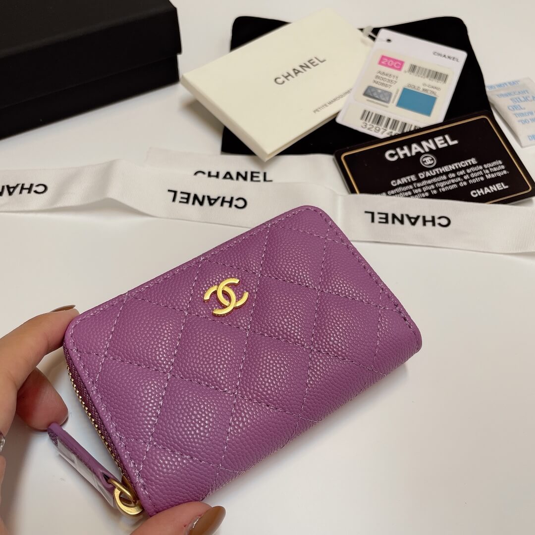 Chanel Classic Zipper Coin Wallet - Image 4