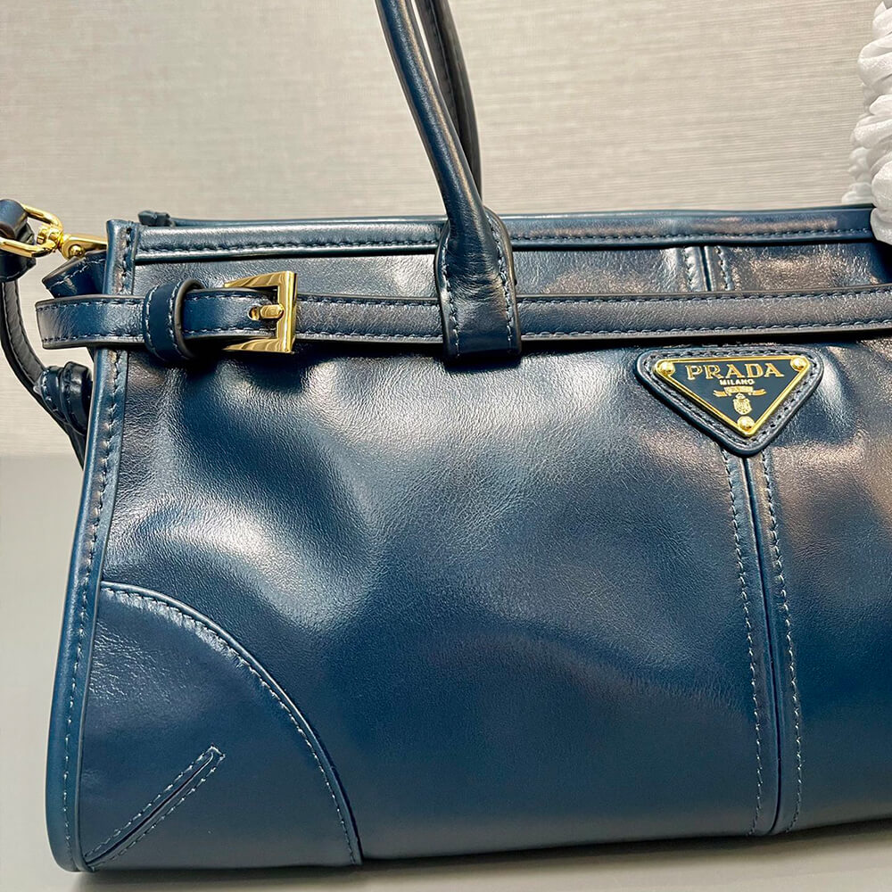 Denim Prada Medium leather handbag (high-end grade) - Image 5