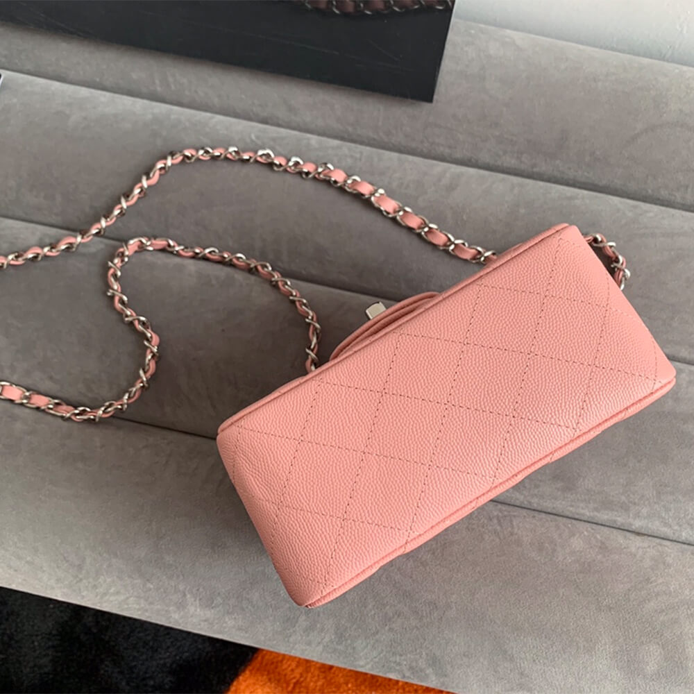 Pink Chanel MINI FLAP BAG (high-end grade) - Image 5