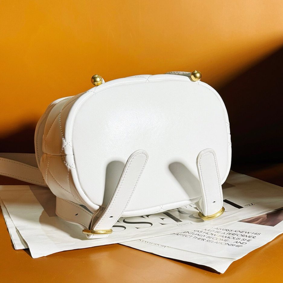 White CHANEL BACKPACK (high-end grade) - Image 5