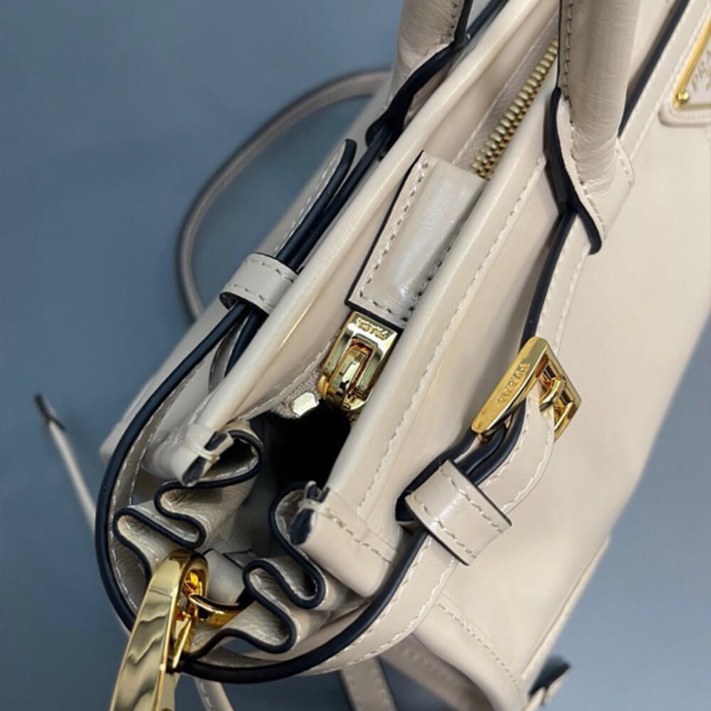 Travertine Prada Medium leather handbag (high-end grade) - Image 6