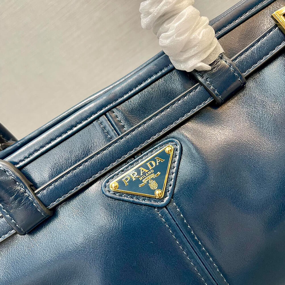 Denim Prada Medium leather handbag (high-end grade) - Image 6