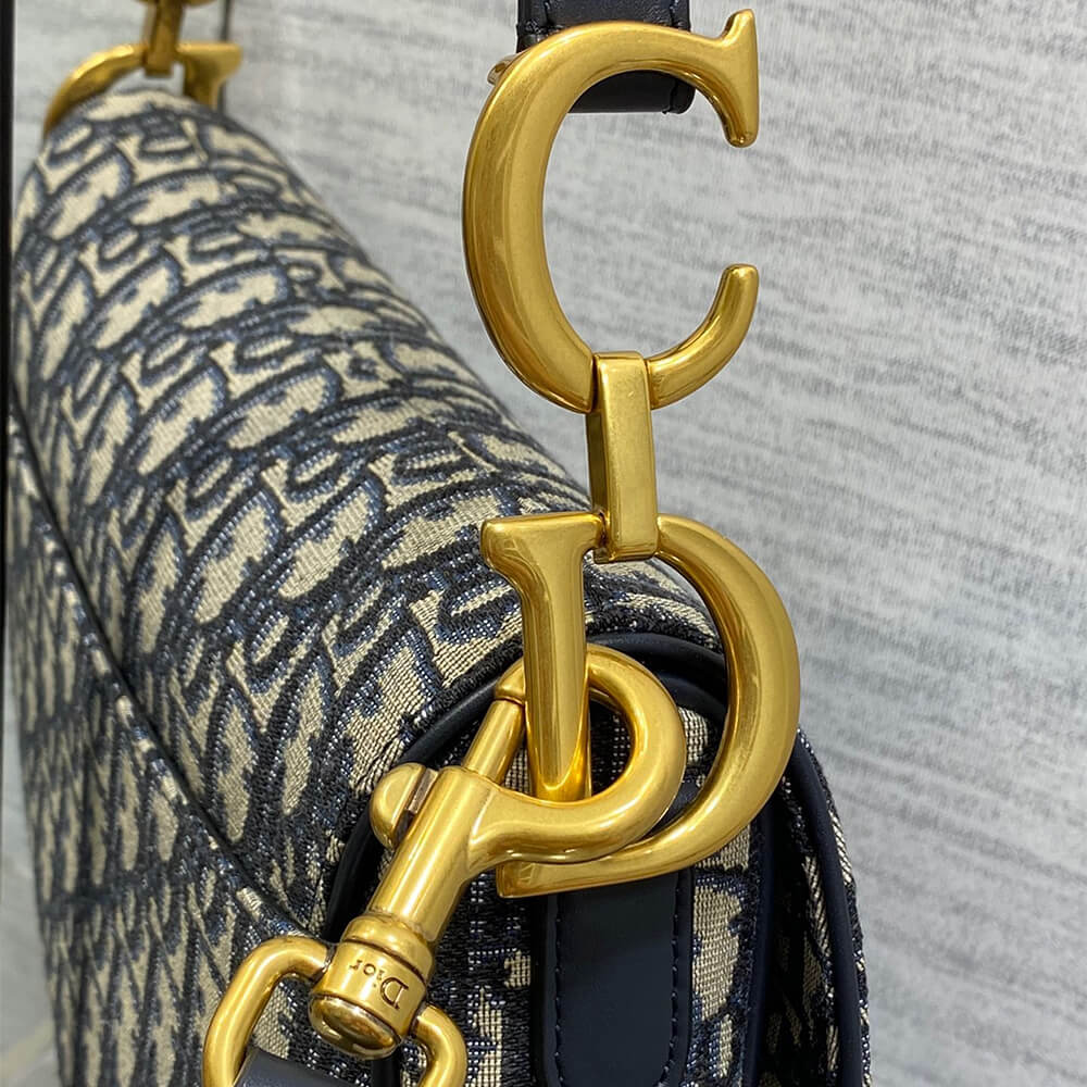 Dior Saddle Bag with Strap - Image 6