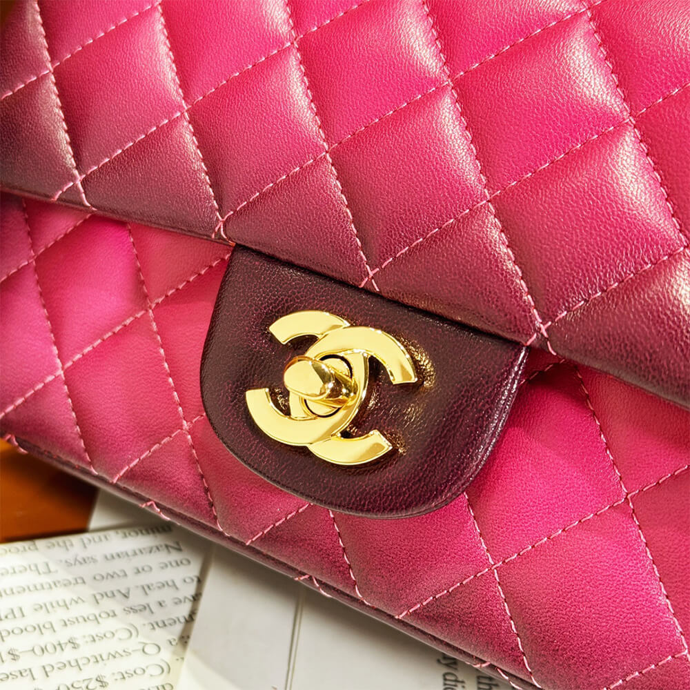 Fuchsia CHANEL CLASSIC 11.12 HANDBAG (high-end grade) - Image 6