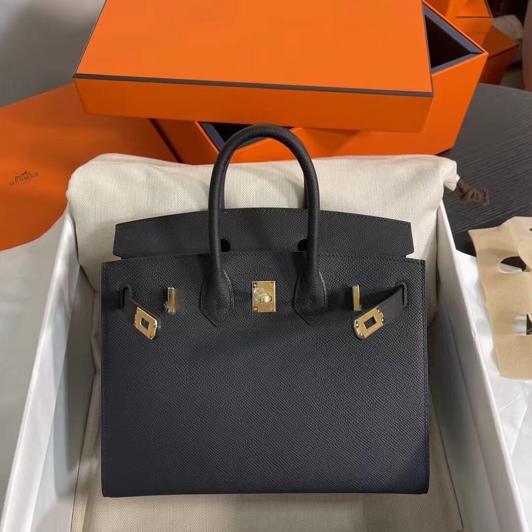 Black Hermes Birkin 25 Sellier (High-end Grade) - Image 6