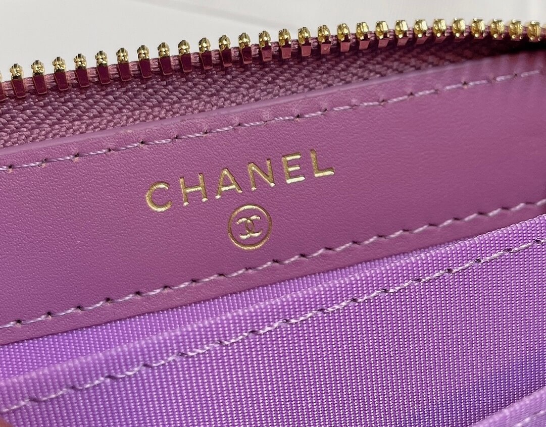 Chanel Classic Zipper Coin Wallet - Image 6