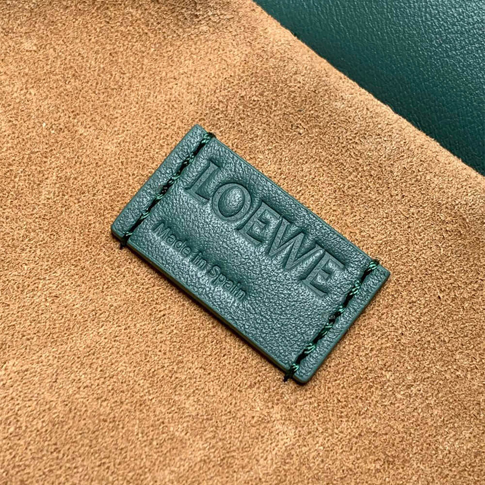 Vetiver LOEWE Medium Flamenco clutch in nappa calfskin (HIGH-END GRADE) - Image 7