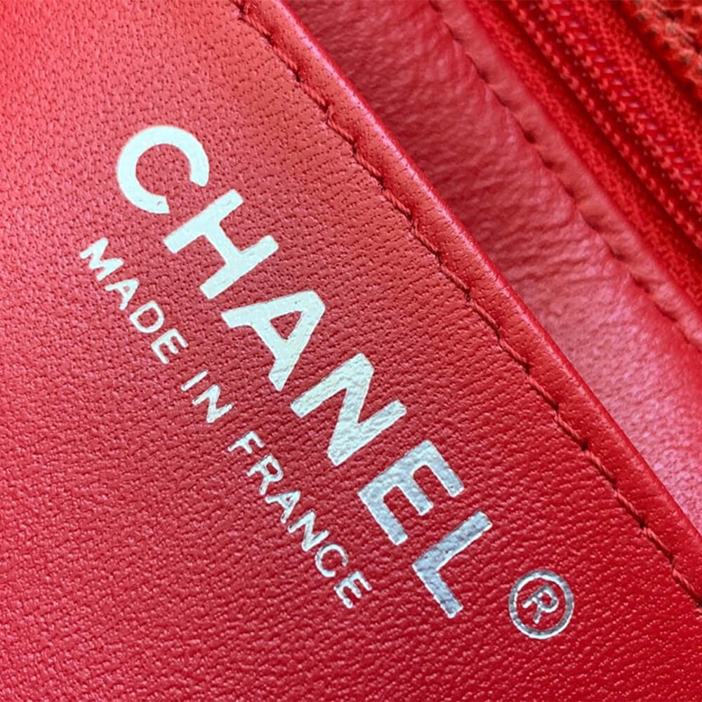Red Chanel MINI FLAP BAG (high-end grade) - Image 7