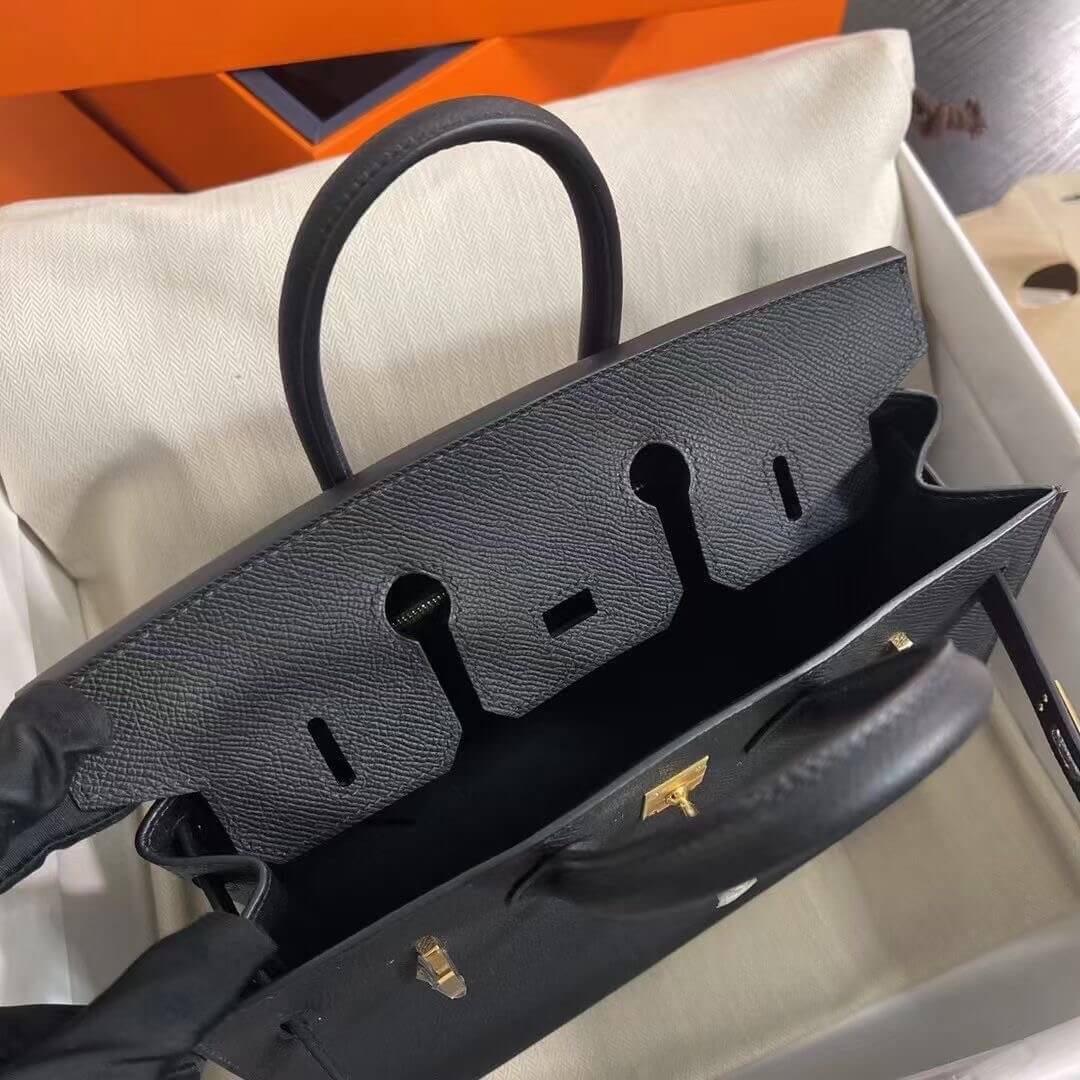 Black Hermes Birkin 25 Sellier (High-end Grade) - Image 7