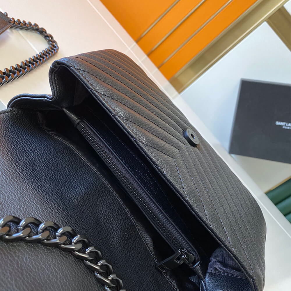 Saint Laurent College quilted-leather satchel bag - Image 8