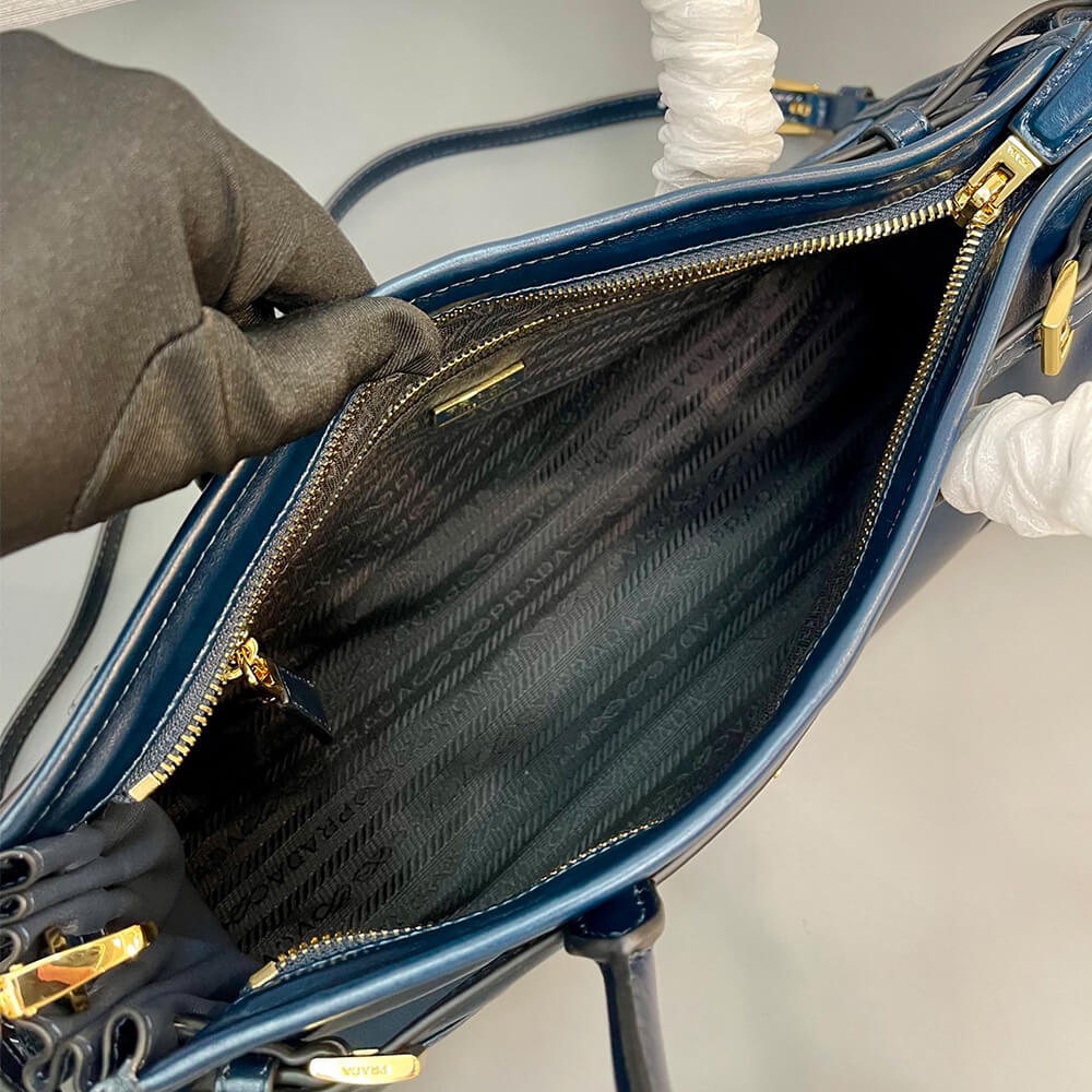 Denim Prada Medium leather handbag (high-end grade) - Image 8