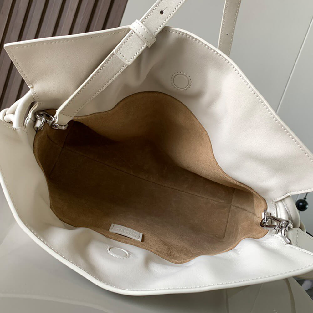 Sea Salt LOEWE Medium Flamenco clutch in nappa calfskin (HIGH-END GRADE) - Image 8