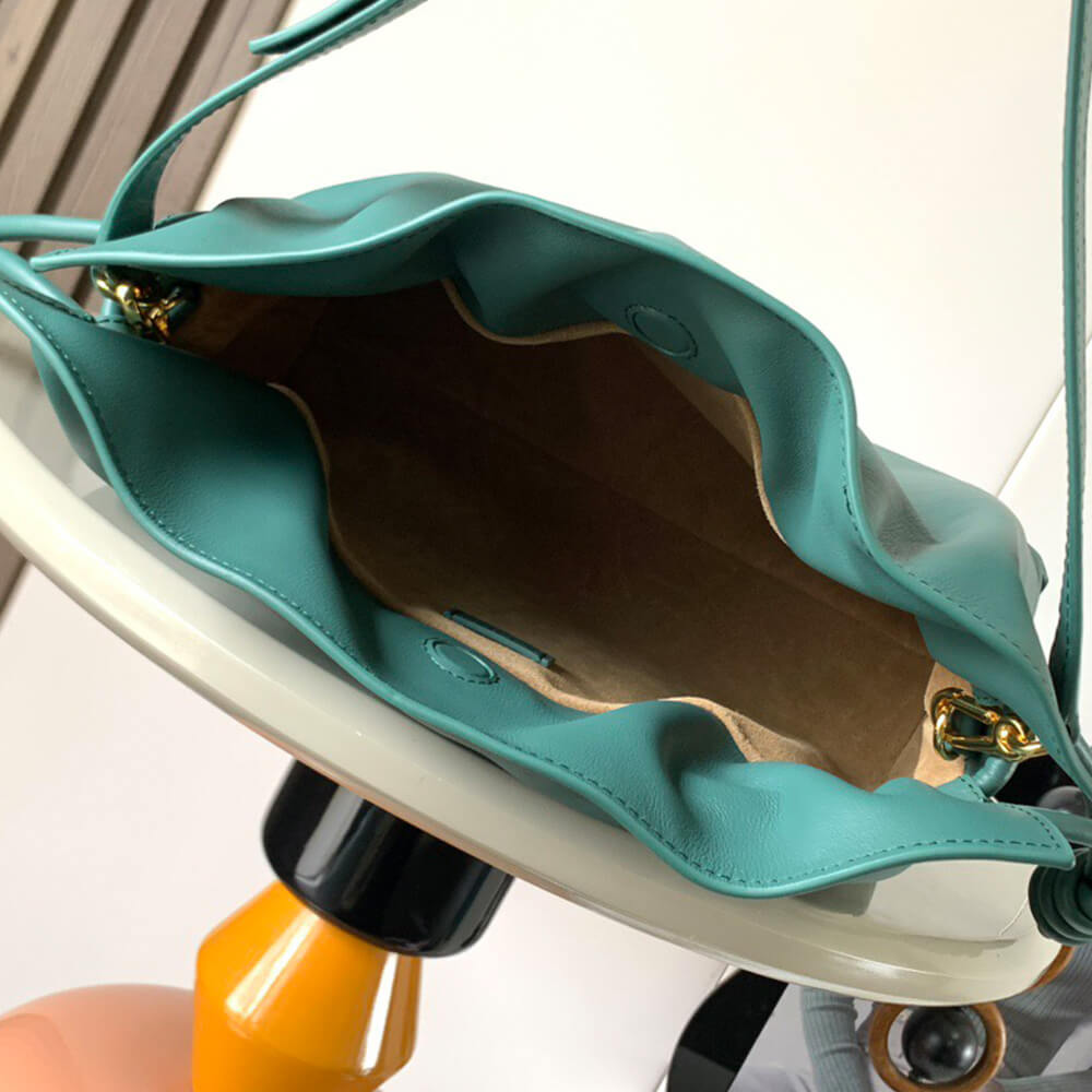 Vetiver LOEWE Medium Flamenco clutch in nappa calfskin (HIGH-END GRADE) - Image 8