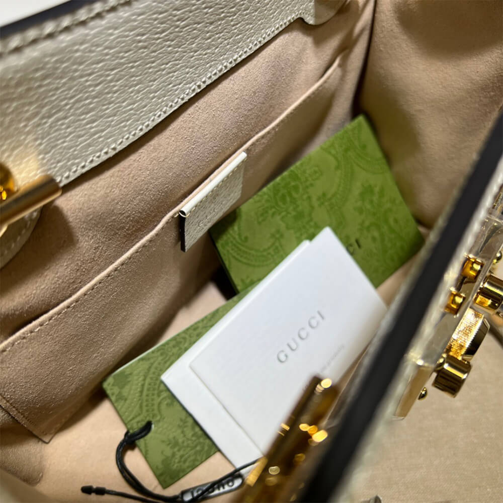 GG Padlock small berry tote bag - Image 8