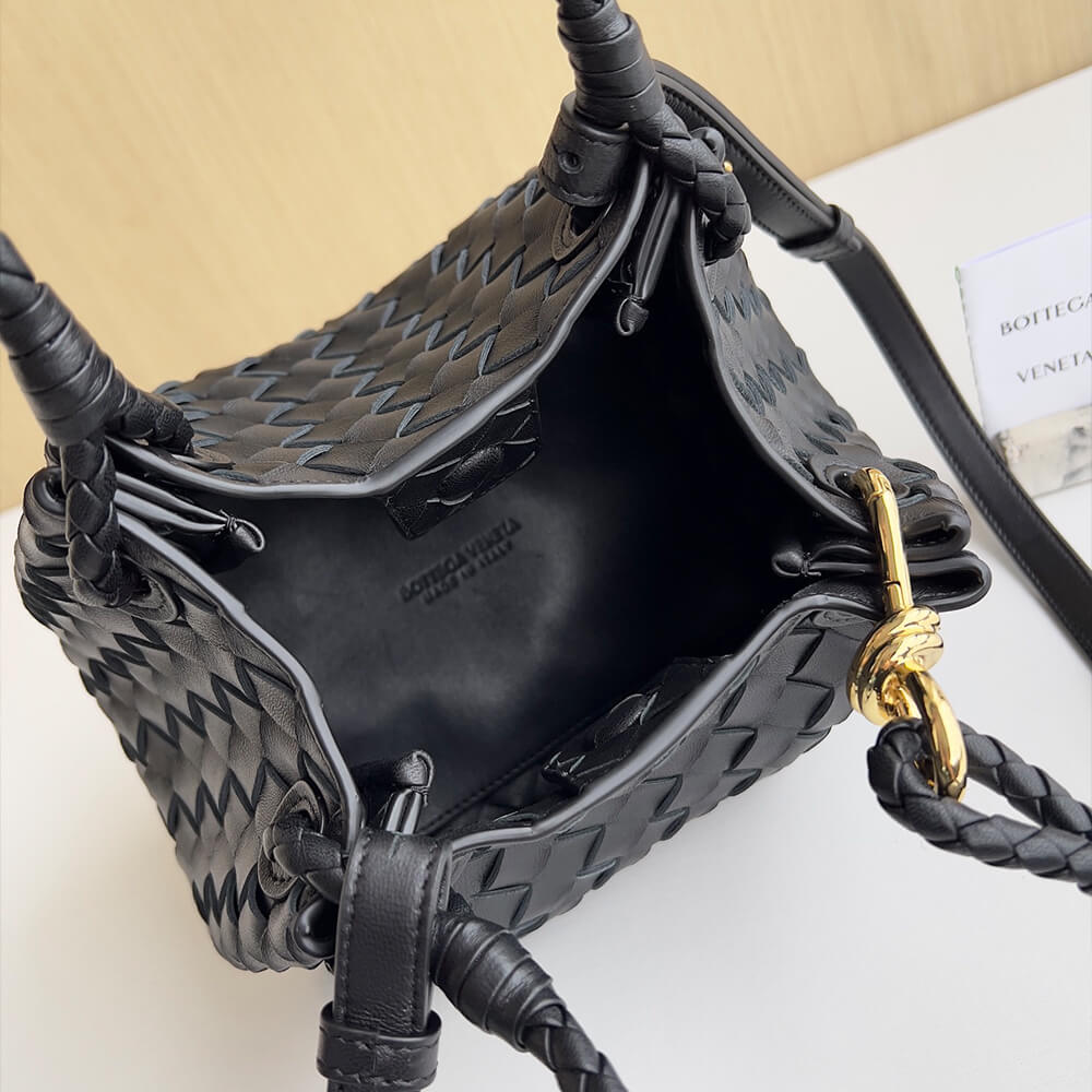 Black Bottega Veneta Small Parachute - Image 8