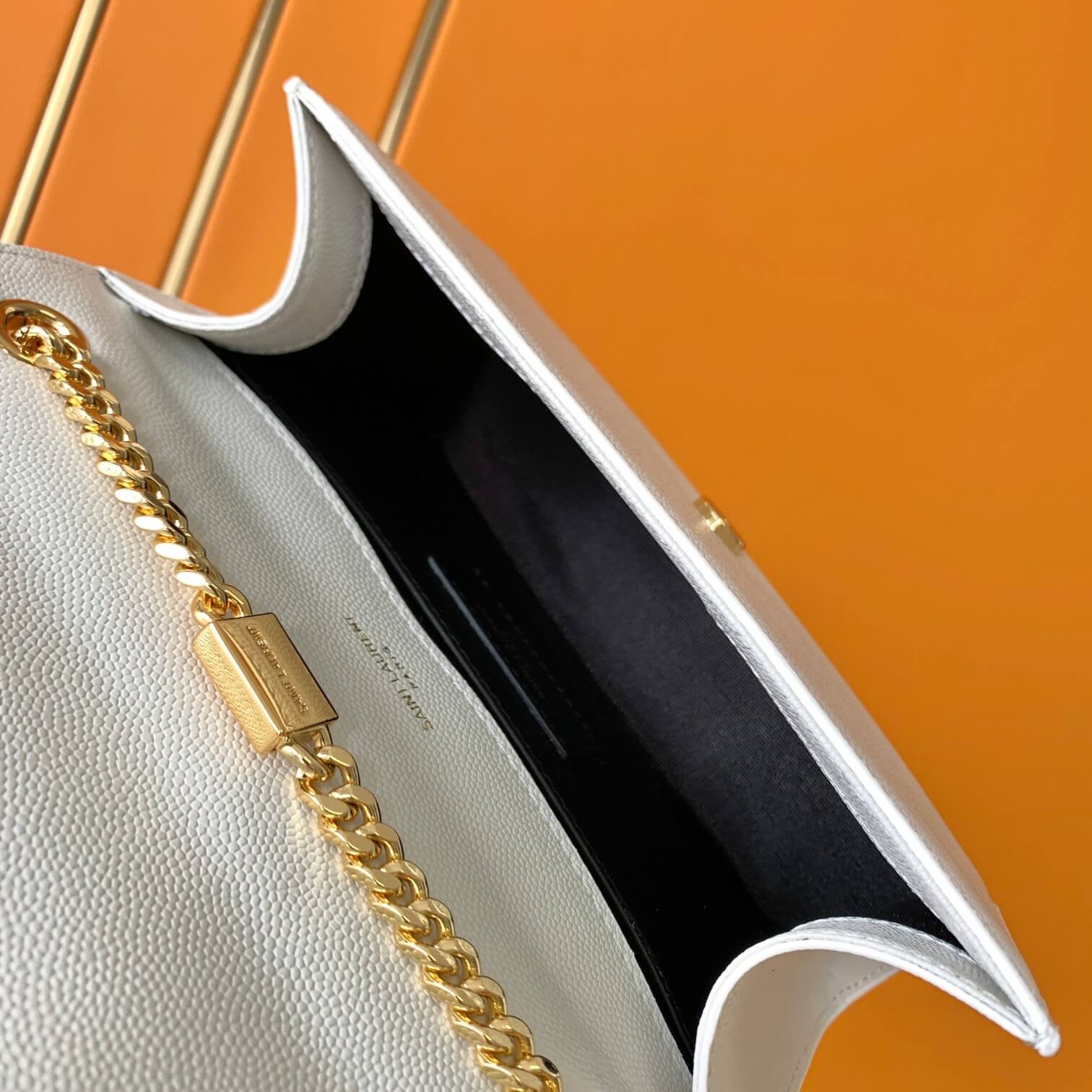 White YSL KATE SMALL SHOULDER BAG - Image 8