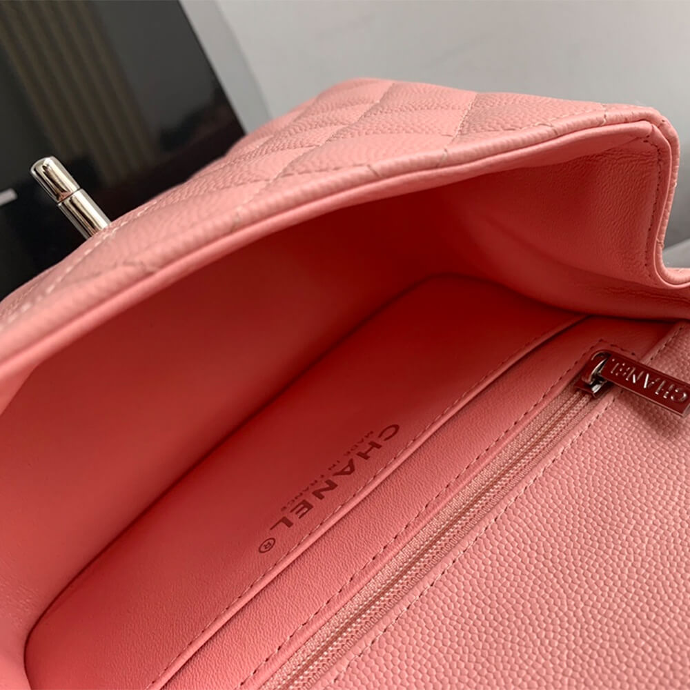 Pink Chanel MINI FLAP BAG (high-end grade) - Image 8