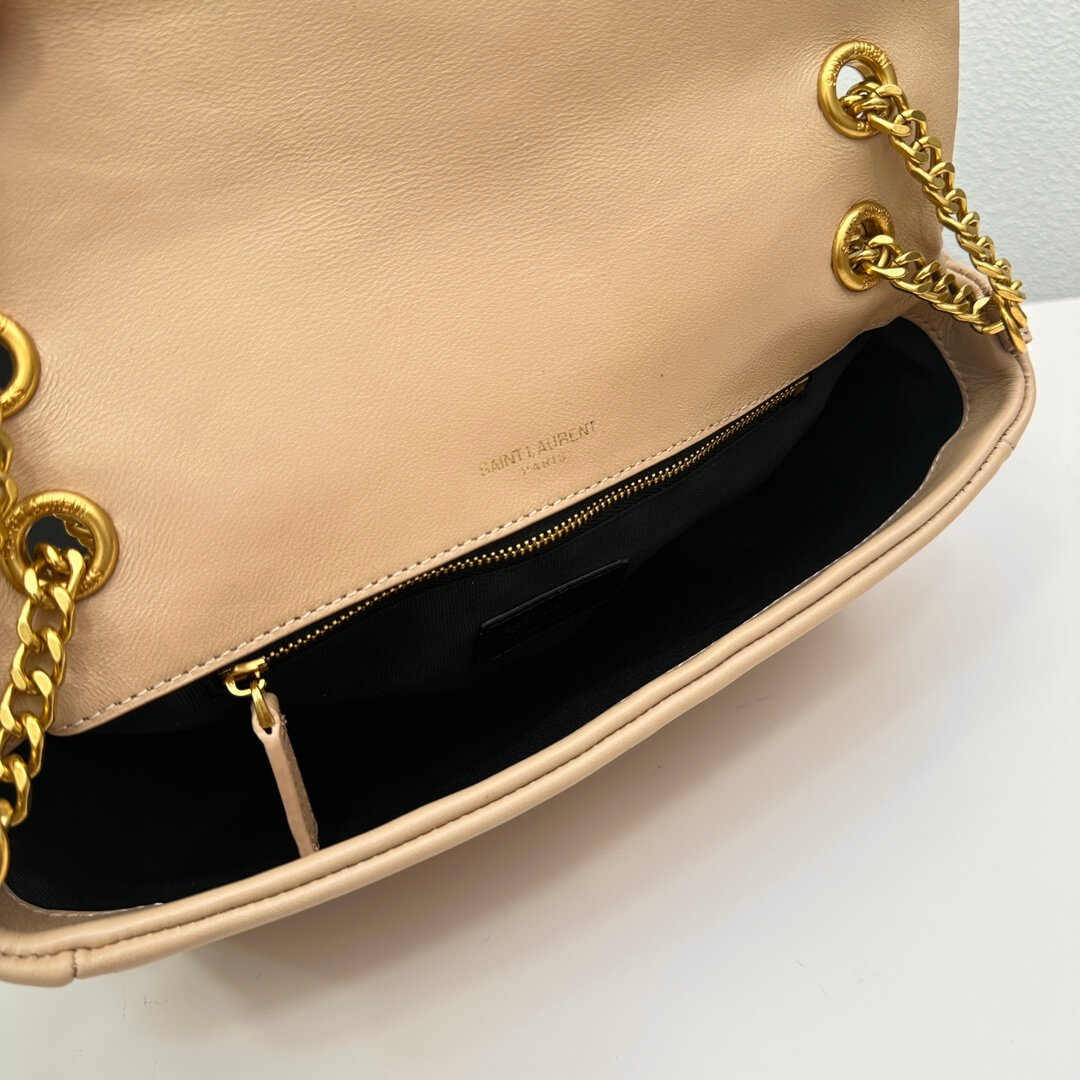 Dark YSL CALYPSO small in plunged lambskin - Image 8